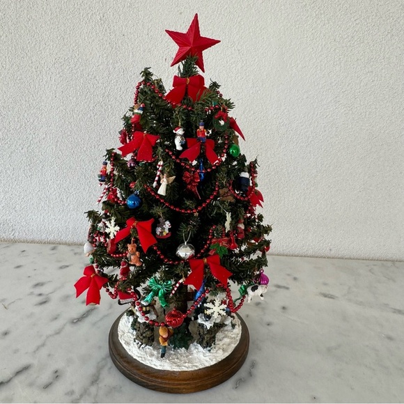 Rare Vintage Holiday Decor Center Piece Christmas Tree Collectible 15”H - Picture 7 of 11